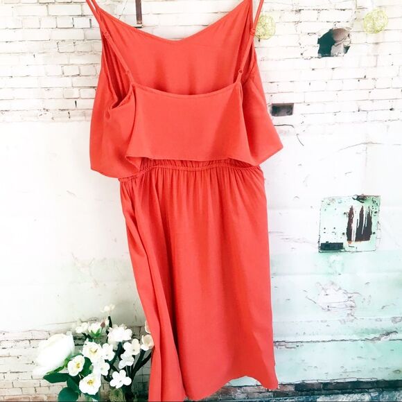 H&M Coachella Orange Mini Dress, Size 6 - Picture 3 of 5